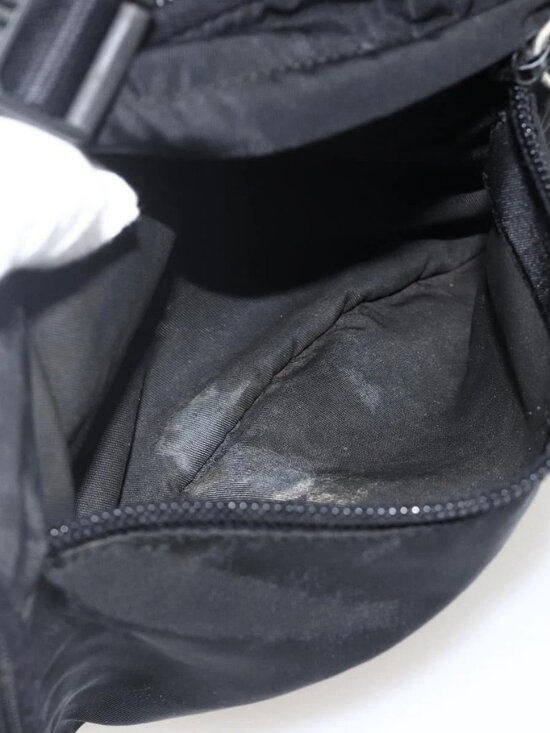 PRADA Backpack Nylon Black Silver Auth 175381 main image 10